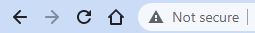 Google shows website is not secure symbol